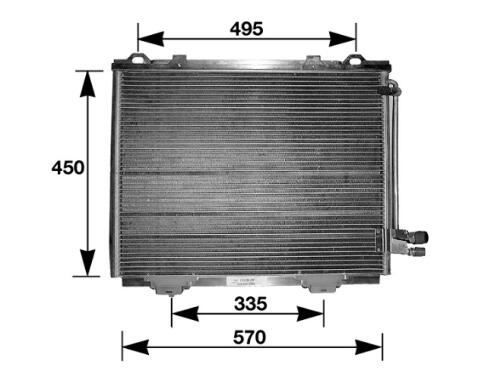 Mercedes A/C Condenser 351036761 - Behr Hella Service